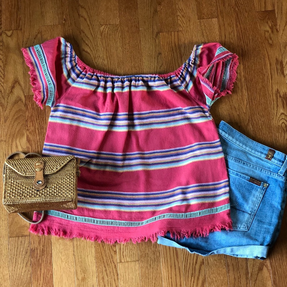 Striped Off-the-Shoulder Top from Anthropologie
